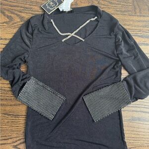 NWT Rhinestone Top